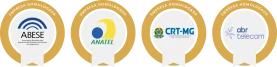 Selos ABESE, ANATEL, CRT-MG e ABR Telecom